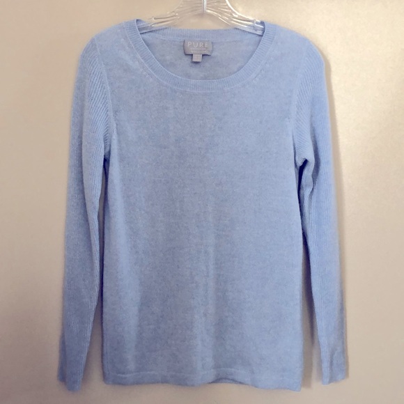 Pure Collection Light Blue Cashmere 
